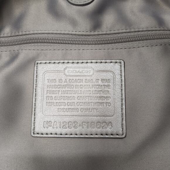 Coach Multicolor Round Patchwork Canvas Leather 3 Compartments Shoulder Bag - Picture 12 of 15